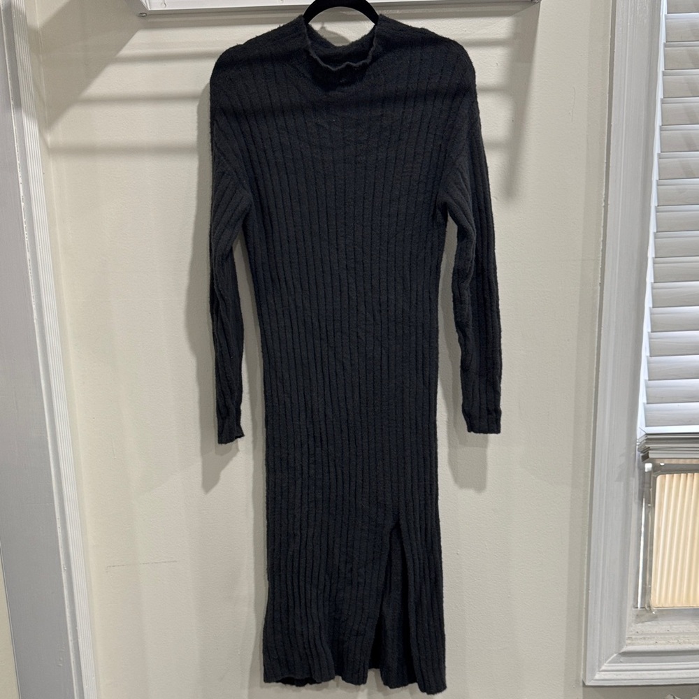Aerie Black Long Sleeve Dress
